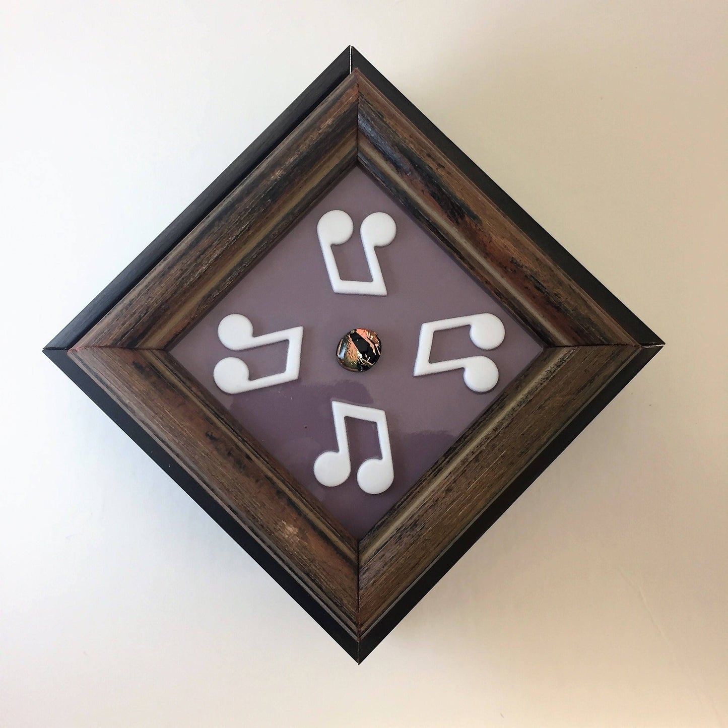 Music Barred Eighth Notes Reclaimed Wood Jewelry Box Art