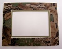8x10 Camouflage Picture Mat with backing