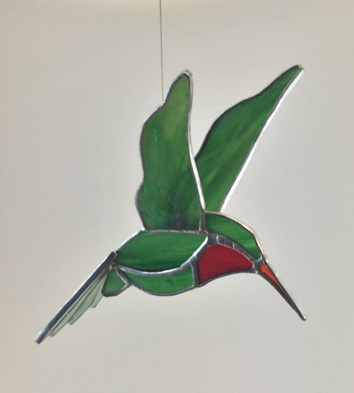 Humming Bird Stained Glass Twirler Mobile