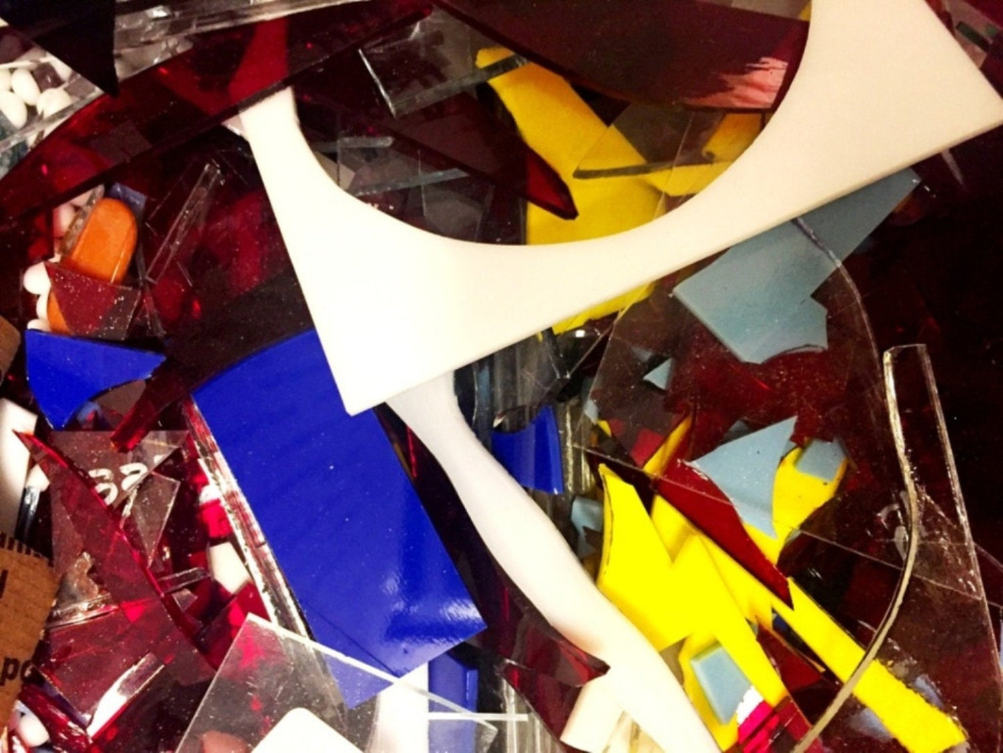 2lbs. Grab Bag of Stained Glass Scrap Pieces Assorted Colors