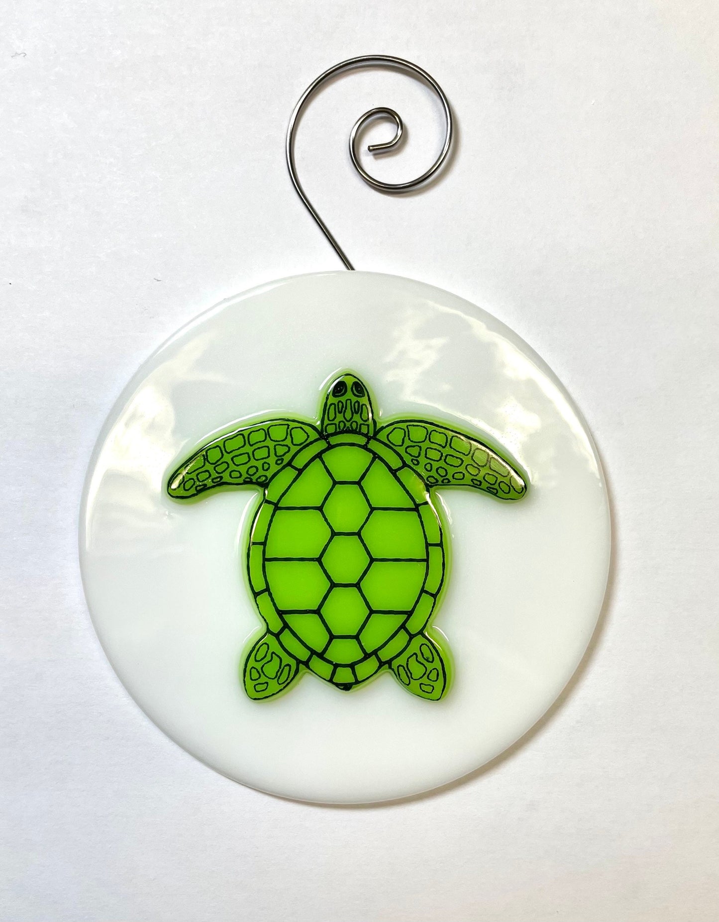 Sea Turtle Fused Glass Sun Catcher